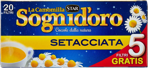 Star Camomilla Setacciata Boisson Relaxante Camomille 20 Sachets + 5 Gratuits