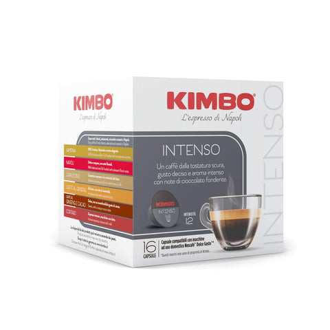 Capsules De Café Kimbo Intenso, Compatibles Avec Dolce Gusto Nescafè, 6 Paquets De 16 Capsules (Total 96 Capsules)