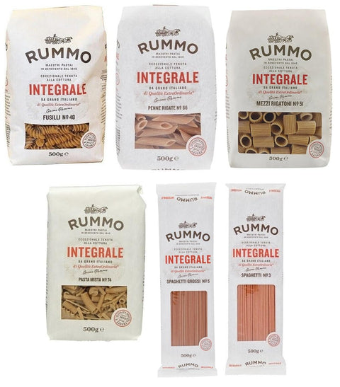 Rummo Pasta Integrale Lot De 6 Paquets De 6 Variétés Différentes De Pâtes À Grains Entiers 500 G