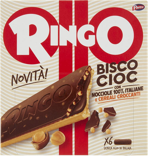 Pavesi Bisco Bisco Cioc Nocciole Chocolat Avec Crème 100% Noisettes Italiennes 162gr 6 Snack