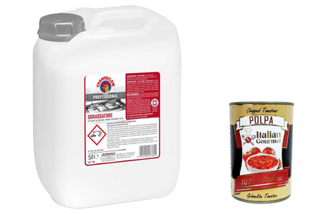 Chanteclair Professional Sgrassatore Bidon De Dégraissant Professionnel 5 L + Italian Gourmet Polpa 400 G