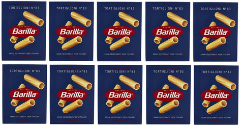 Barilla 10 X Tortiglioni No. 83 Italian Pâte 500 G Pack