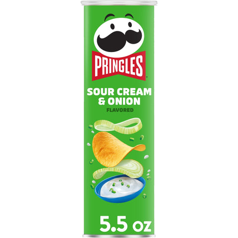 Pringles Sour Cream & Onion Potato Crisps - 5.5oz