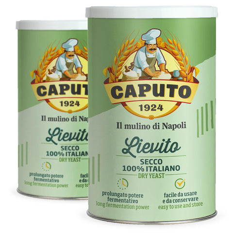 Pack De 2 Levures Caputo (2 X 100g.) - Pot Hermétique Et Refermable - La Levure N°1 En Italie ! Idéale Pour Les Pizzas Traditionnelles Et Les Fermentations Longues Durées