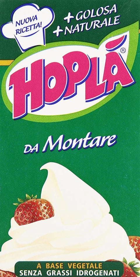 Hoplà Panna Da Monare Lot De 3 Crèmes Fouettées Sans Gluten Pour Dessert 500 Ml
