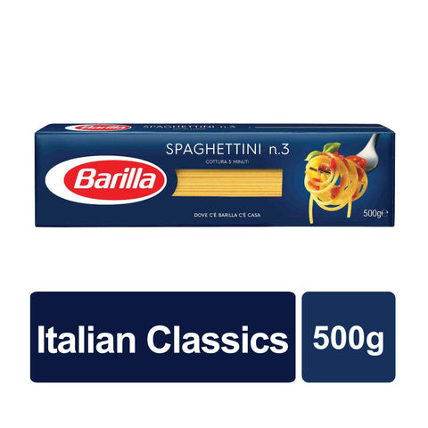 Barilla Pâtes Spaghettini N°3 500 G - Lot De 8