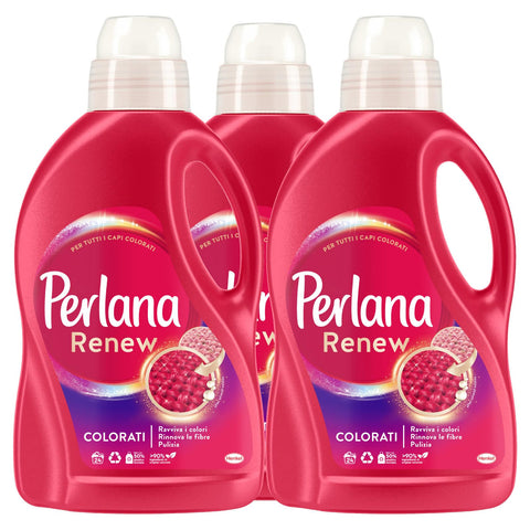 Perlana Renew Coloré Lessive Liquide Renouveler Couleur Vêtements Colorés Pour Machine À Laver Et Lessive À La Main Neutrillit Mauvaises Odeurs Sur Les Tissus Renouveler Les Couleurs 24 Lavages - 3