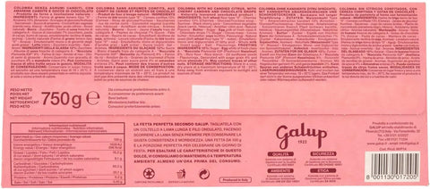 GALUP La Colomba Amarene e cioccolato Colomba de Pâques aux cerises noires et au chocolat 750 g