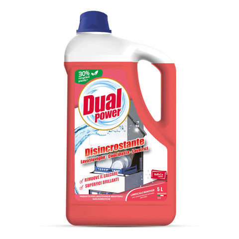 Dual Power Détartrant Haccp Pour Lave-Vaisselle, Machine À Laver Et Cuiseurs Industriels - Élimine Rapidement Le Calcaire, Neutre, 5000 Ml
