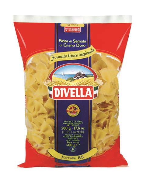Divella Farfalle 85 Cottura 12 Minuti 500 Grammi (082669)