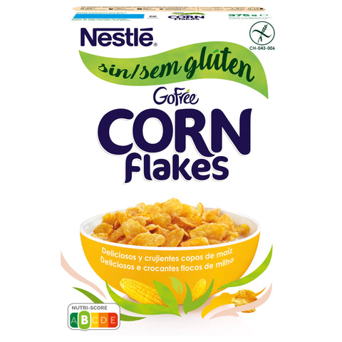 Nestlé Corn Flakes Sans Gluten Céréales Du Petit Déjeuner Paquet De 375 G - Lot De 4