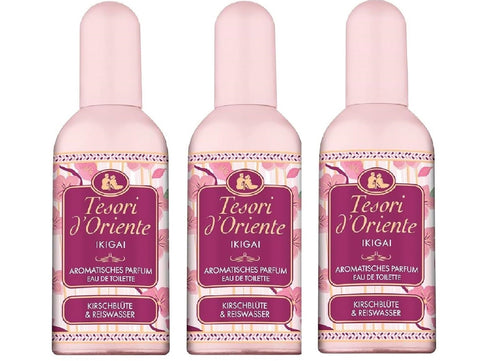 Tesori D'oriente Ikigai 100ml, parfum floral aromatique 3x 100ml