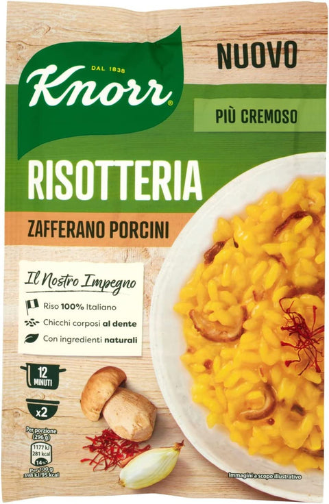 15 X Knorr Risotto Riz Safran Et Cèpes 175 G 100 % Italien Plats Préparés