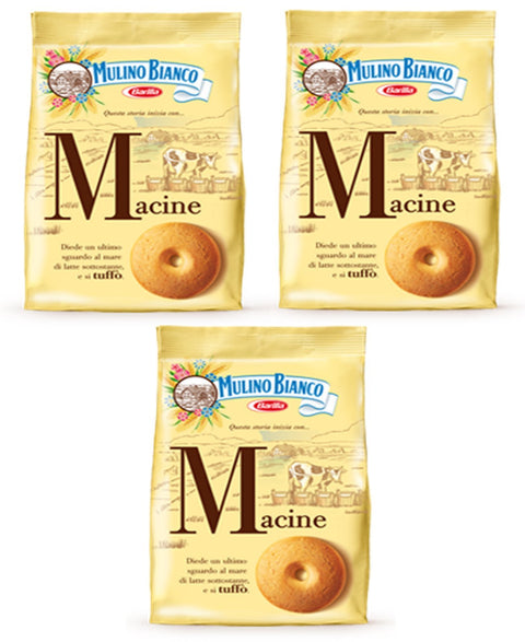 Mulino Bianco Macine Lot De 3 Biscuits Italiens 350 G