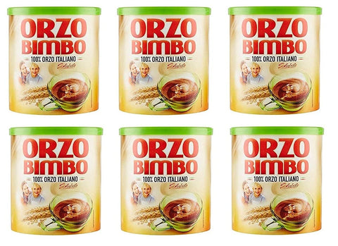 Orzo Bimbo Italy Lot De 6 Grains D'orge Solubles Instantanés 120 Gr