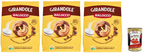 Balocco Girandole Biscotti Con Cioccolato E Panna, Biscuits Avec Du Chocolat Et De La Crème, 3x 700g Biscuits Cookies