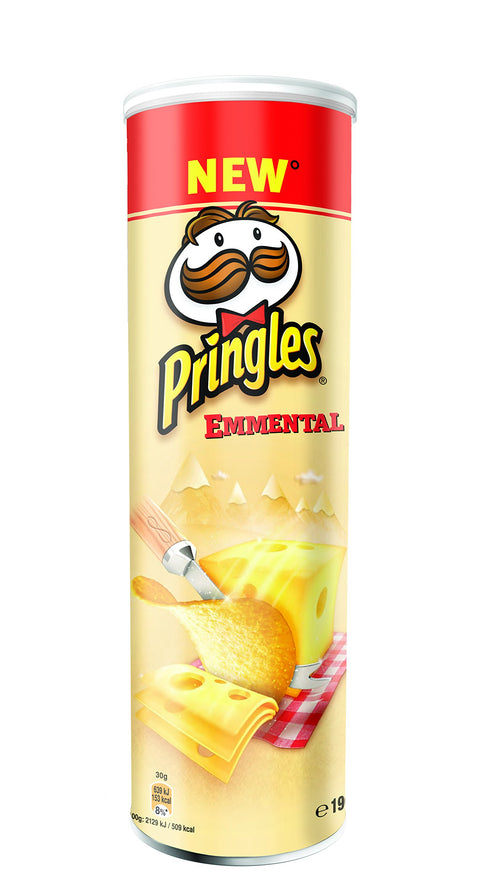Pringles Emmental Cheese - 3 Paquets De 190 G - Total : 570 G