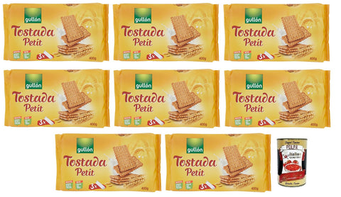 Gullón Petit Tostada Lot De 8 Biscuits Traditionnels 400 G Chaque Paquet Contient 3 Portions De 133,3 G + Polpa Di Pomodoro 400 G