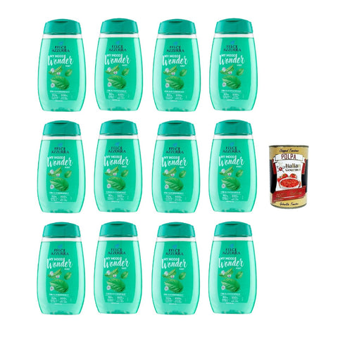 Felce Azzurra – Docciaschiuma My Mood Wonder Mint 250 Ml, Gel Douche À La Menthe 12 X 250 Ml + Italian Gourmet Polpa 400 G