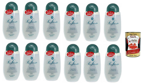 Pino Silvestre Lot De 12 Shampoings Douche Soffio Di Talco Puff Of Talk 250 Ml + Polpa Italian Gourmet 400 G