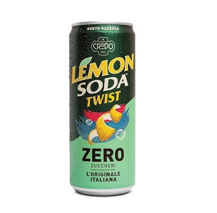 LEMONSODA Twist ZERO Gazzosa 24x33cl Boisson italienne originale