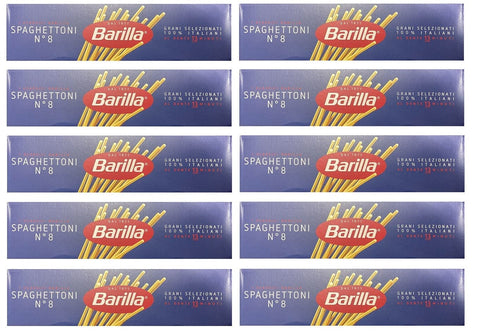 10 X Barilla Vermicelli (Spaghetti) No. 8 Pâte Italienne 500 G