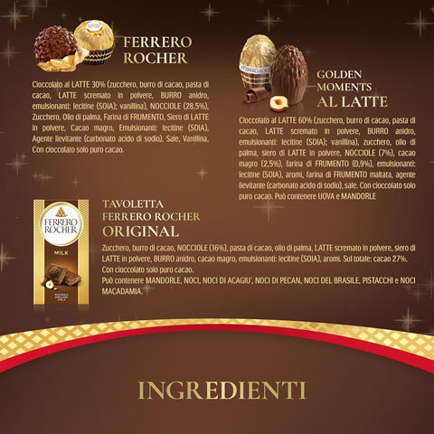 3x Chaussette Ferrero Rocher Calza – 17 spécialités Ferrero | Idée cadeau Befana 255 g