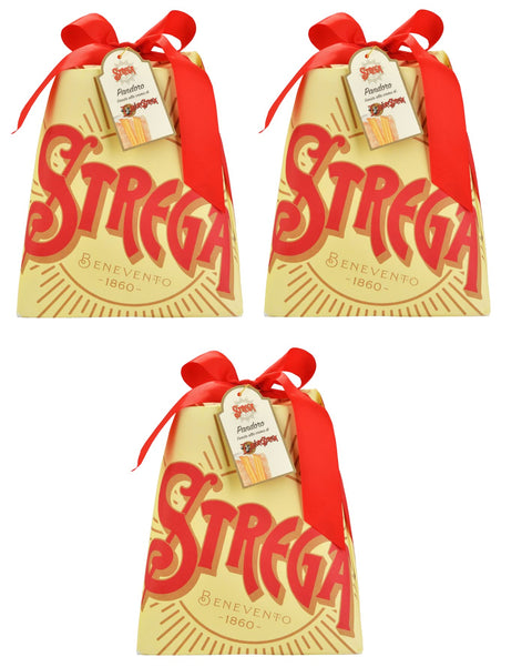 Lot De 3 Gâteaux De Noël Alberti Strega Pandoro Con Crema Strega Remplis De Crème Strega 1 Kg