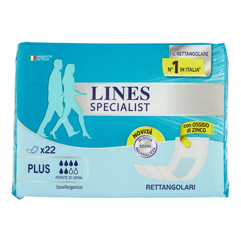 Lines Specialist Lot De 22 Serviettes Hygiéniques Rectangulaires