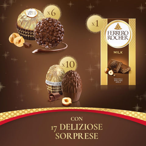 3x Chaussette Ferrero Rocher Calza – 17 spécialités Ferrero | Idée cadeau Befana 255 g