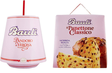 Pack De Test Bauli Il Pandora + Panettone Pandoro Doux Avec Sucre En Poudre 2 X 700 G