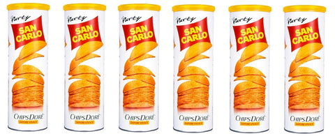 San Carlo Chips Dorè Sapore Vivace Patatine Chips Lot De 6 Sachets De 100 G
