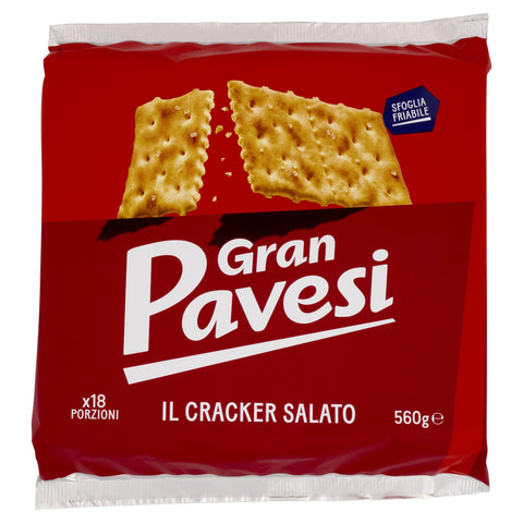 Gran Pavesi - Cracker Salati, 18 Porzioni - 560 G