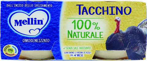 Mellin-Omo.Tacchino 2x80g