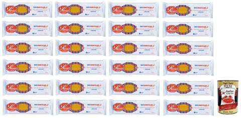 Russo Linguine N°80 Lot De 24 Pâtes À Semoule De Blé Dur, 100 % Blé Italien, Paquet De 500 G + Boîte De 400 G