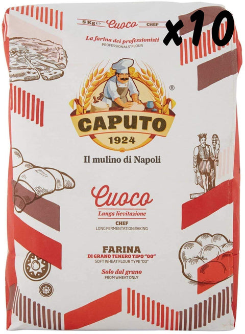 Farine Caputo Rouge "00" Pizza Chef Kg 1 - Paquet 10 Pièces