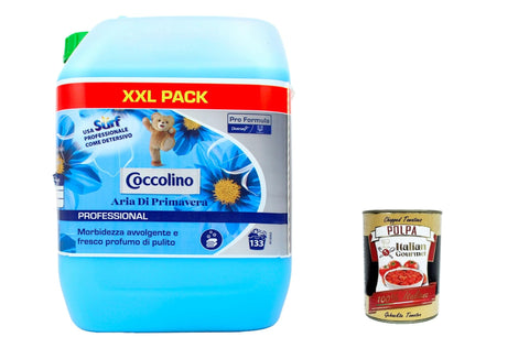 Coccolino Aria Di Primavera Ammorbidente Professionale Spring Air Adoucissant Professionnel, 10 Litres + Italian Gourmet Polpa 400 G