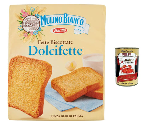 Mulino Bianco Lot De 3 Graisses Biscottate Dolcifette 315 G + Polpa Italian Gourmet Polpa 400 G
