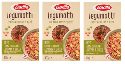 Barilla Legumotti Lenticchie Rosse E Piselli Lentilles Rouges Et Pois Riche En Protéines Et Fibres Sans Gluten 300 G