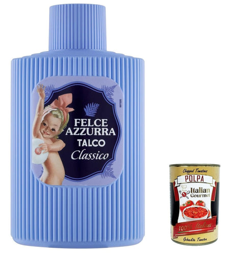 Paglieri Felce Azzurra Talco Classico Lot De 6 Flacons De Poudre De Talc Talc 200 G + Polpa Italien Gourmet 400 G