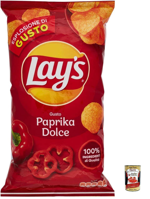Lay's Paprika Dolce Lot De 3 Chips De Pommes De Terre Salées 133 G + Polpa Gourmet Italien 400 G