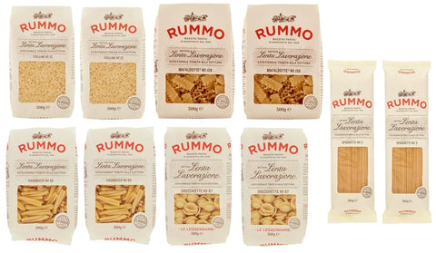 Rummo Pasta Stelline - Spaghetti - Orecchiette - Casarecce - Mafaldotte Lot De 10 Paquets De Test Pour Pâtes Italiennes À Base De Semoule De Blé Dur, Pâtes Italiennes 500g