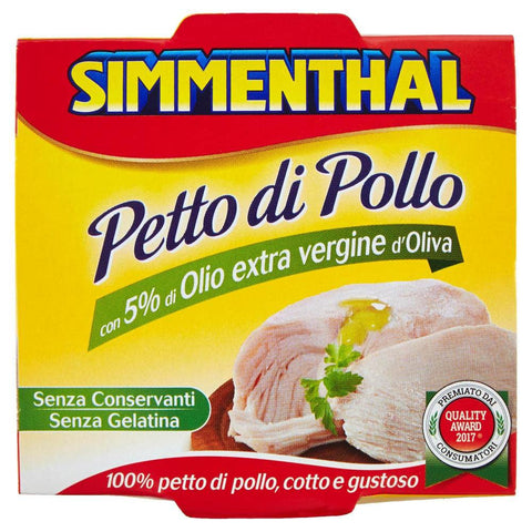 Simmenthal Petto Di Pollo Con Olio Extra Vierge Di Oliva Poitrine De Poulet Avec Huile D'olive Vierge Taille 133