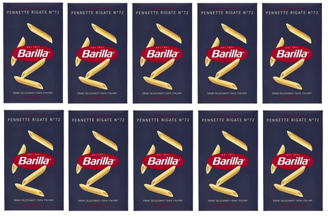 Barilla Lot De 10 Stylos À Rayures Italiennes 72. 500 G.