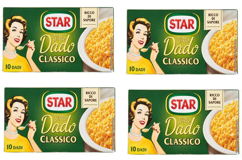 Star Lot De 4 Cubes À Bouillon « Il Mio Dado Classico » - Lot De 4 Boîtes De 10 Cubes - 10 G Par Cube