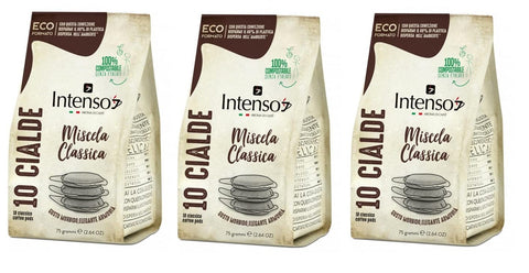 Intenso Classico Cialde Di Caffè Lot De 3 Sachets À Expresso Avec 10 Dosettes Ese 44 Mm