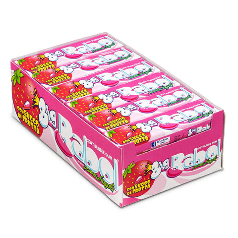 Big Babol Chewing Gums Strawberry Cream X24