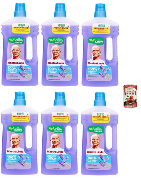 Mastrolindo Pavimenti Lavanda Lot De 6 Flacons De 930 Ml + Pélati Italien Gourmet 400 G