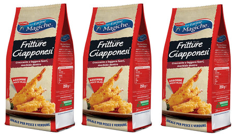 Lo Conte Le Farine Magiche Mix Per Tempura Fritture Giapponesi Mélange Pour Farine De Blé Tendre Japonaise De Type "1" Idéal Pour Les Légumes Et Les Poissons 350 G