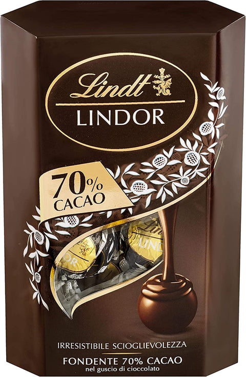 Lindt Box Lot De 3 Chocolats Extra Foncés Remplis De Chocolat 200 G